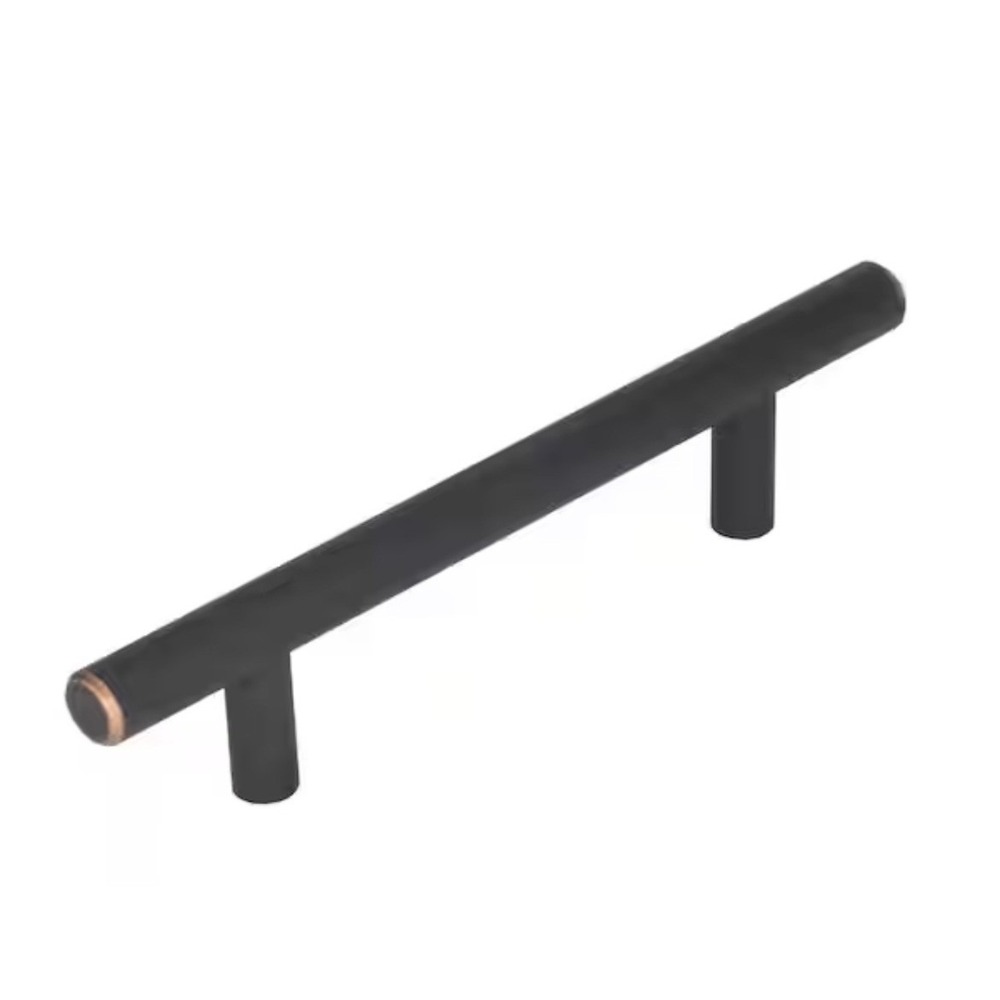 Amerock Bar Pull 96mm Oil Rubbed Bronze Cabinet Handle T-Bar 6-1/8 in Set of 10